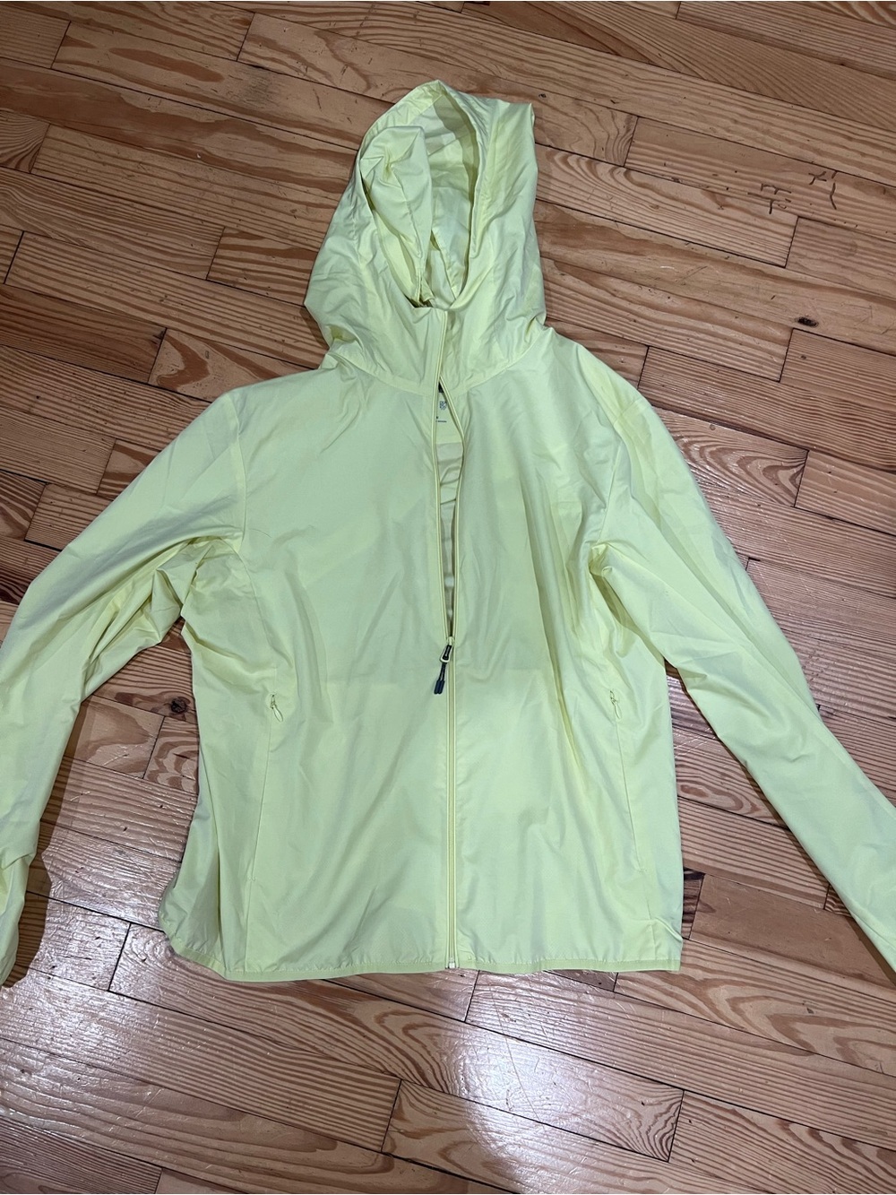 Uniqlo Light Yellow Hooded Utility Jacket - Women's
